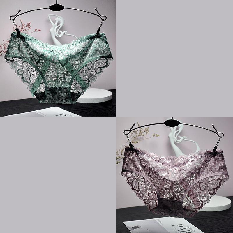 2Pcs Sexy Underwear Perspective Lace Women Panties Floral Solid Briefs Female Underpants Breathablle Women Lingerie
2Pcs Sexy Underwear Perspective Lace Women Panties Floral Solid Briefs Female Underpants Breathablle Women Lingerie