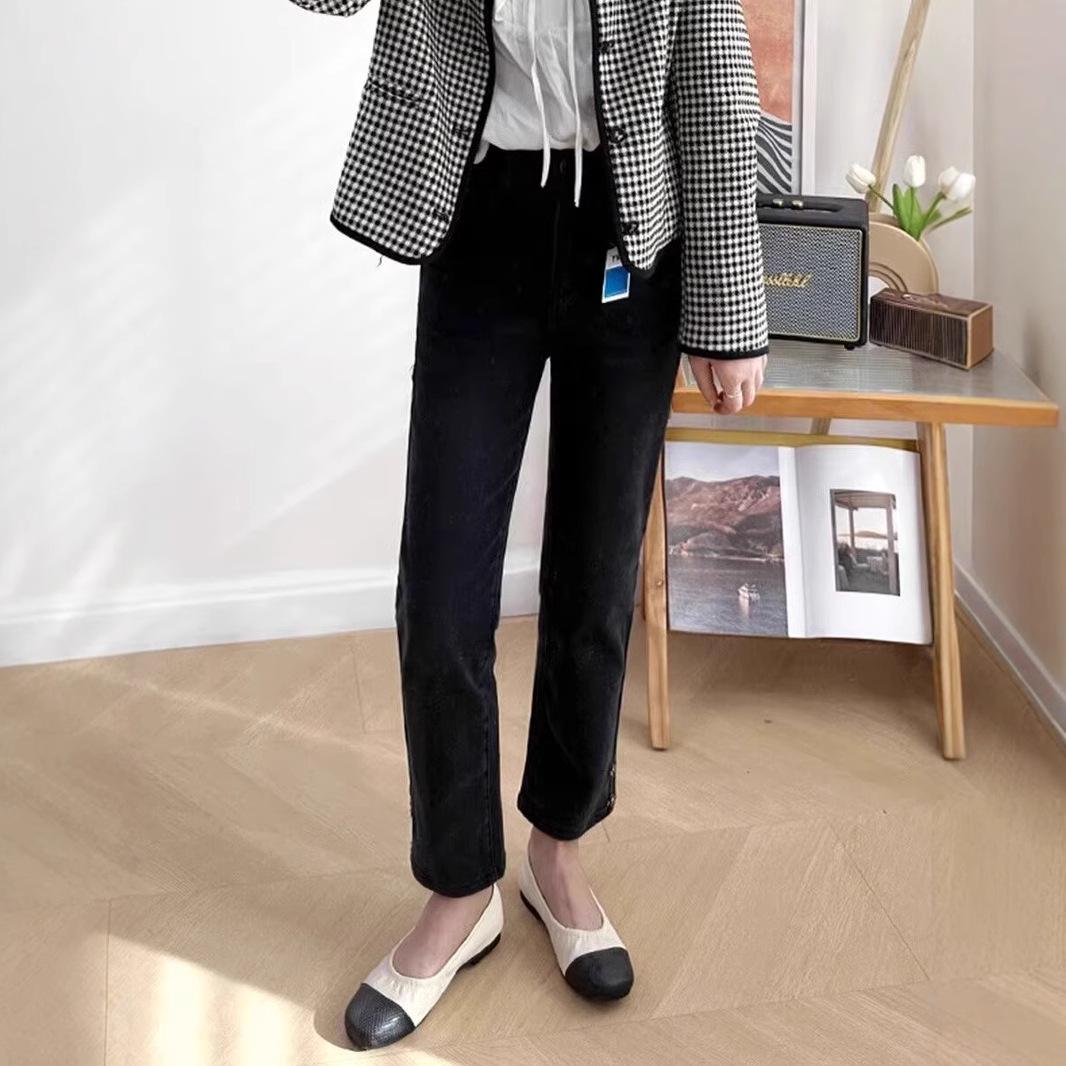 2024 Women s Fleece-Lined High Waist Straight Leg Jeans: Slimming Slit Cropped Pants 5XL чёрный
2024 Women s Fleece-Lined High Waist Straight Leg Jeans: Slimming Slit Cropped Pants 5XL чёрный