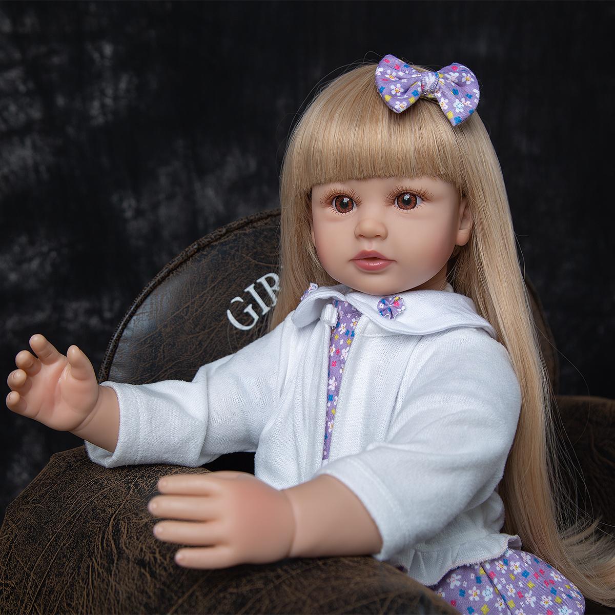 KEIUMI Длинные волосы Принцесса Reborn Boneca 60 см тканевое тело мягкая кукла Baby Alive Bebe Reborn игрушки для девочек на день защиты детей 60 cm коричневый
KEIUMI Длинные волосы Принцесса Reborn Boneca 60 см тканевое тело мягкая кукла Baby Alive Bebe Reborn игрушки для девочек на день защиты детей 60 cm коричневый