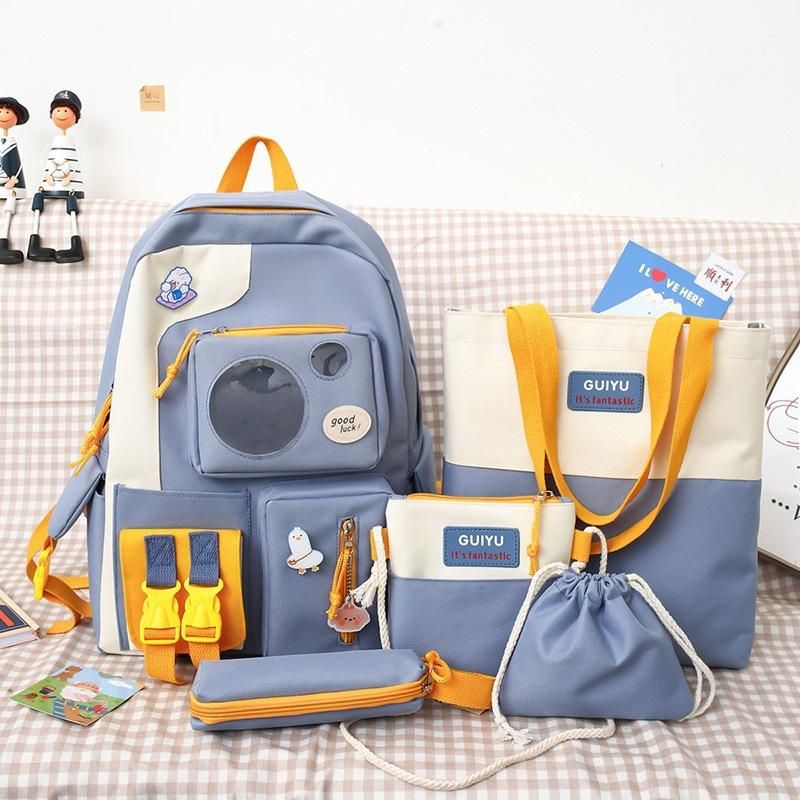 TS JYL laptop bag,School Bag Girl INS Color Block Sweet Korean Large Junior Senior Bag OneSize синий
TS JYL laptop bag,School Bag Girl INS Color Block Sweet Korean Large Junior Senior Bag OneSize синий