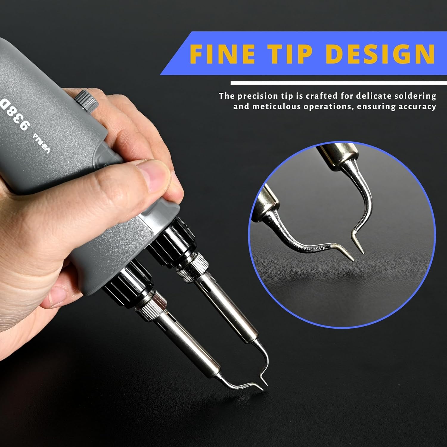 YIHUA 938D Mini Hot Tweezers Soldering Iron, LED Display, Auto-off, ℃/℉, 110V United States
YIHUA 938D Mini Hot Tweezers Soldering Iron, LED Display, Auto-off, ℃/℉, 110V United States