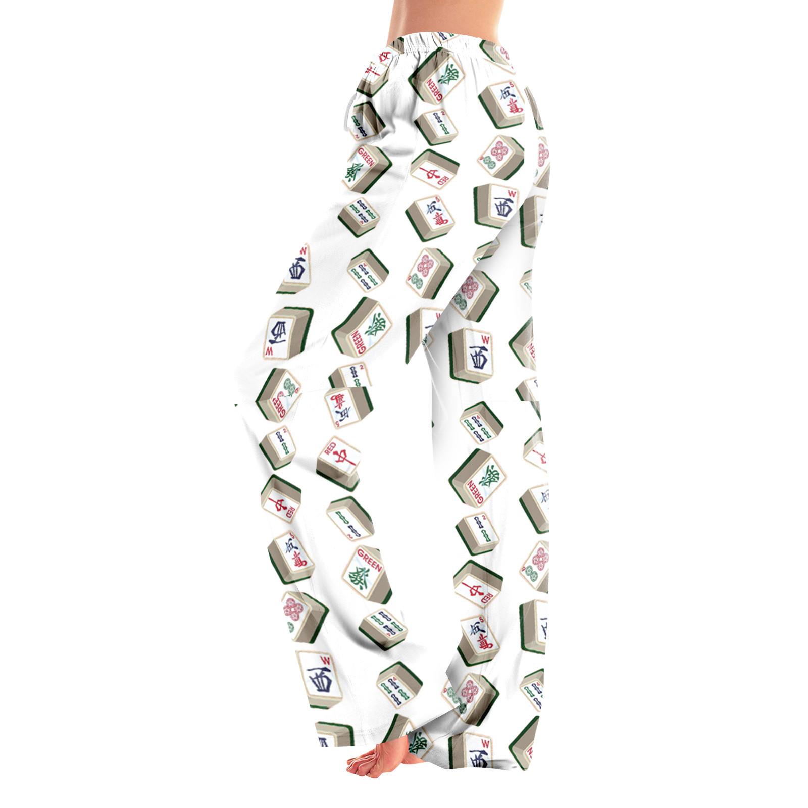 Дорослі піжамні штани Одяг для сну Повсякденні штани на шнурку з еластичною талією Зручні прямі вільні штани для йоги XL білий
Дорослі піжамні штани Одяг для сну Повсякденні штани на шнурку з еластичною талією Зручні прямі вільні штани для йоги XL білий