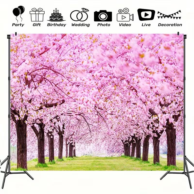 2D Wedding Floral Backdrop, 2D Flat Printing Cherry Blossom Tree Tunnel for Photos 47.2x31.5inch/120*80cm
2D Wedding Floral Backdrop, 2D Flat Printing Cherry Blossom Tree Tunnel for Photos 47.2x31.5inch/120*80cm