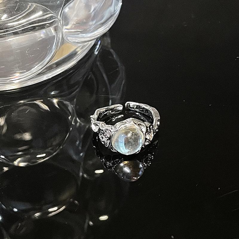 Niche Design Set, French Irregular Pleated Open Ring, Moonstone Bracelet, Gemstone Bracelet, Female Personality.
Niche Design Set, French Irregular Pleated Open Ring, Moonstone Bracelet, Gemstone Bracelet, Female Personality.