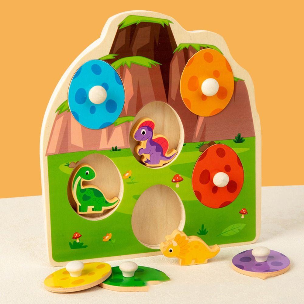Wooden Peg Wood Dinosaur Jigsaw Early Learning Toddler Puzzles Children Gifts style B
Wooden Peg Wood Dinosaur Jigsaw Early Learning Toddler Puzzles Children Gifts style B