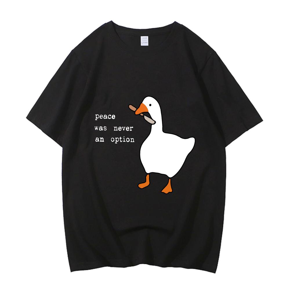 Cotton High Quality EU Size T Shirt Peace Was Never An Option Goose Printing Mens Casual Tshirt Unisex Streetwear Male S
Cotton High Quality EU Size T Shirt Peace Was Never An Option Goose Printing Mens Casual Tshirt Unisex Streetwear Male S