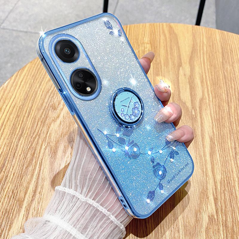 KADEM Ring Kickstand Glitter TPU Case for Oppo A98 5G Rhinestone Flower Pattern Phone Cover Purple
KADEM Ring Kickstand Glitter TPU Case for Oppo A98 5G Rhinestone Flower Pattern Phone Cover Purple
