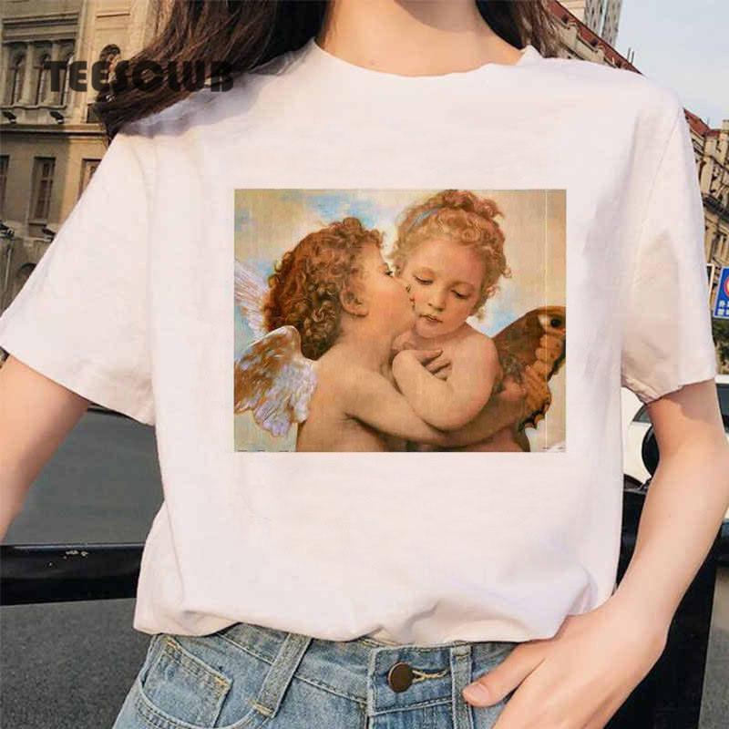 Europe and United States INS Style Cute Little Angel Print Hong Kong Style Unisex and FeUnisex Couple Tshirt Unisex Women Clothing 4XL
Europe and United States INS Style Cute Little Angel Print Hong Kong Style Unisex and FeUnisex Couple Tshirt Unisex Women Clothing 4XL