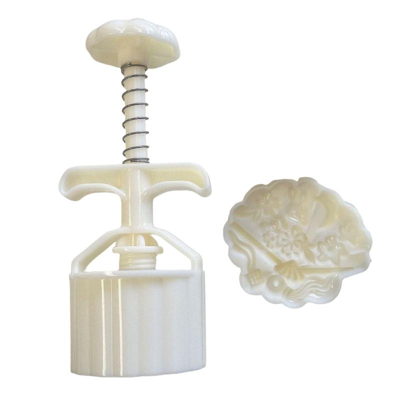 Traditional Mooncakes Handheld Molds Festival Mooncakes Creation Tool Elegant Fan Shape Stamp with Rabbits Pattern 1
Traditional Mooncakes Handheld Molds Festival Mooncakes Creation Tool Elegant Fan Shape Stamp with Rabbits Pattern 1