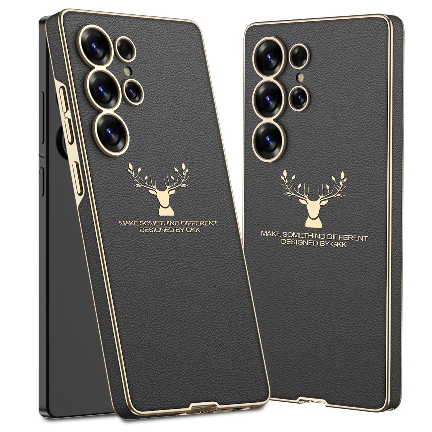 For Samsung Galaxy S25 Ultra Case Deer Pattern PU Covered Hard PC Phone Shell Black
For Samsung Galaxy S25 Ultra Case Deer Pattern PU Covered Hard PC Phone Shell Black