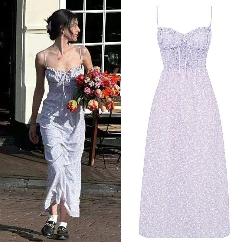 Mai Same Style French Floral Strap Dress 2025 Summer New Arrival Silm Slim Looking Temperament Hip Skirt Children Sling Dress L
Mai Same Style French Floral Strap Dress 2025 Summer New Arrival Silm Slim Looking Temperament Hip Skirt Children Sling Dress L