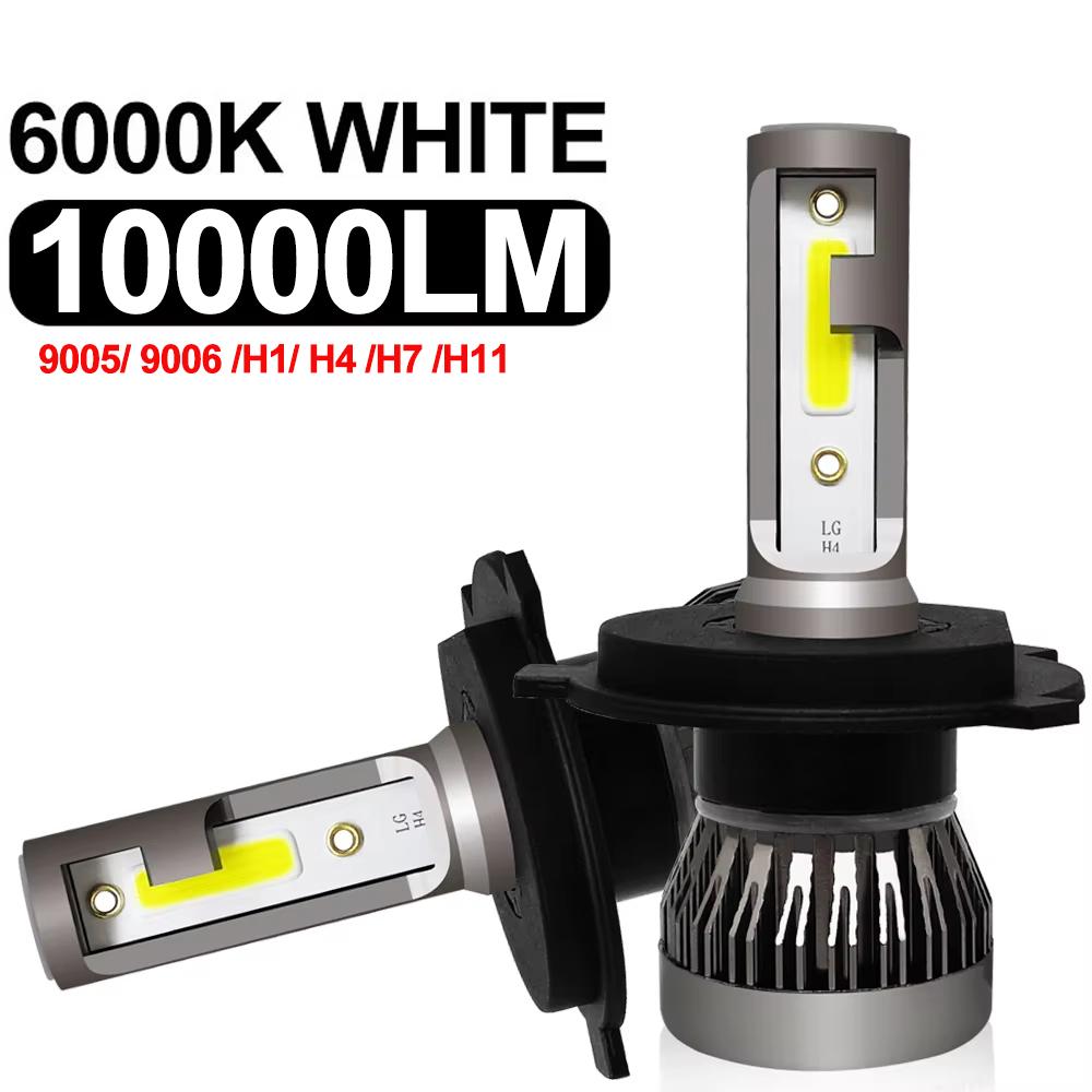 2pcs LED Headlight Bulbs 9005 HB3 9006 H1 H4 H7 H11 High & Low Beam 6000K White 12-24V Plug-N-Play with Fan 9006/HB4
2pcs LED Headlight Bulbs 9005 HB3 9006 H1 H4 H7 H11 High & Low Beam 6000K White 12-24V Plug-N-Play with Fan 9006/HB4