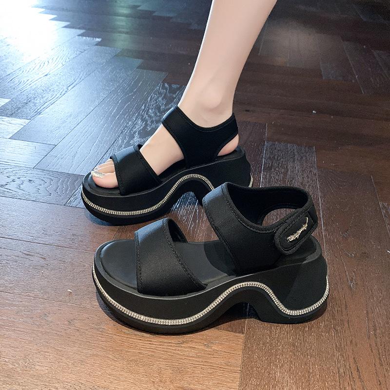 Новые туфли на платформе с горкой на супервысоком каблуке, маленькие тапочки, сандалии, шлепанцы, женская обувь, пляжная обувь, сандалии 40 чёрный
Новые туфли на платформе с горкой на супервысоком каблуке, маленькие тапочки, сандалии, шлепанцы, женская обувь, пляжная обувь, сандалии 40 чёрный