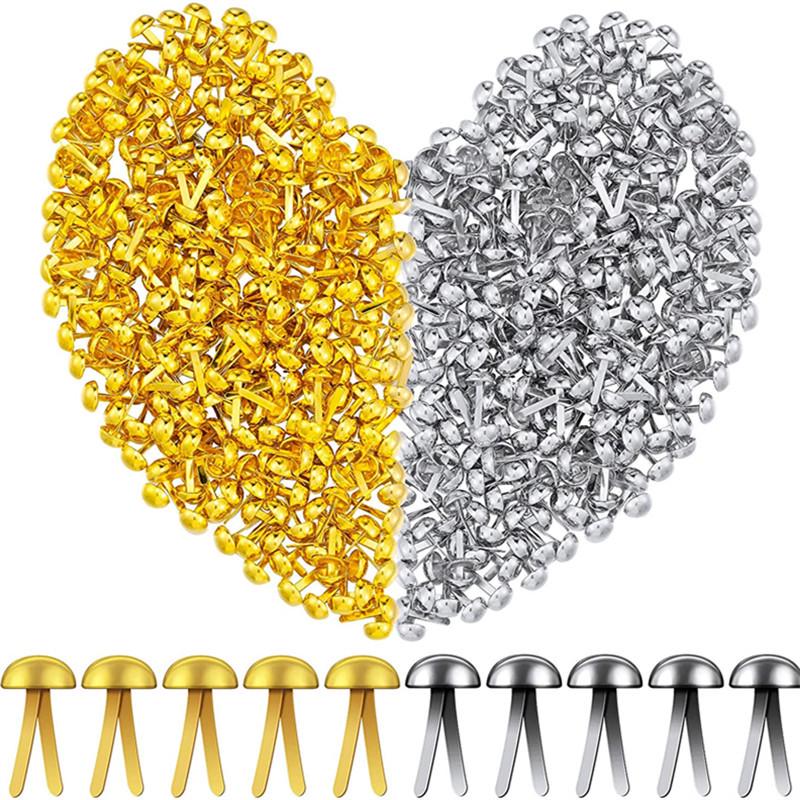 Gold & Silver Two-Legged Round Head Nail - Multiple Specifications Available Silver White, Face Diameter 6mm (Round Head)
Gold & Silver Two-Legged Round Head Nail - Multiple Specifications Available Silver White, Face Diameter 6mm (Round Head)