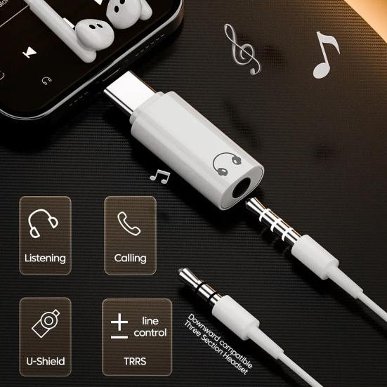 USB C на 3,5 мм аудио адаптер DAC чип Type C Aux конвертер для Samsung PD 100 Вт универсальный адаптер эффектов чистого звука
USB C на 3,5 мм аудио адаптер DAC чип Type C Aux конвертер для Samsung PD 100 Вт универсальный адаптер эффектов чистого звука