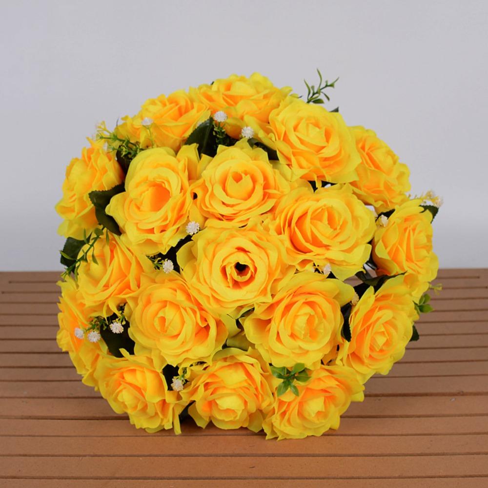 18 Heads Valentine s Day Flowers Mini Crystal Grass Bouquet Natural Simulated Rose Home Decorative жовтий
18 Heads Valentine s Day Flowers Mini Crystal Grass Bouquet Natural Simulated Rose Home Decorative жовтий