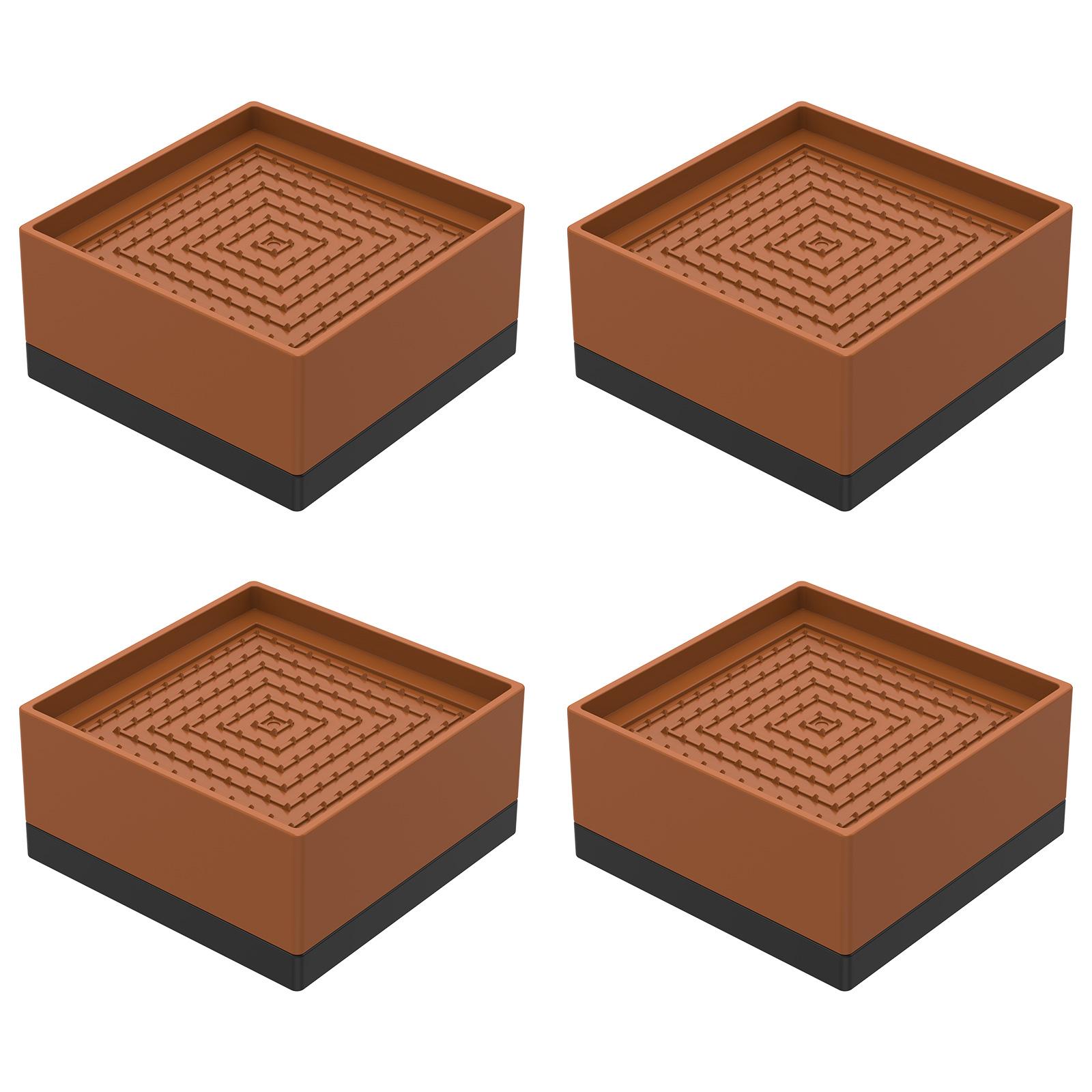 4Pcs Chair Feet Riser Furniture Heightening Foot Pad Bed Sofa Table Feet Wear Resistant Stackable Mat Riser Load Capacity 500kg 11.8x11.8x5cm
4Pcs Chair Feet Riser Furniture Heightening Foot Pad Bed Sofa Table Feet Wear Resistant Stackable Mat Riser Load Capacity 500kg 11.8x11.8x5cm