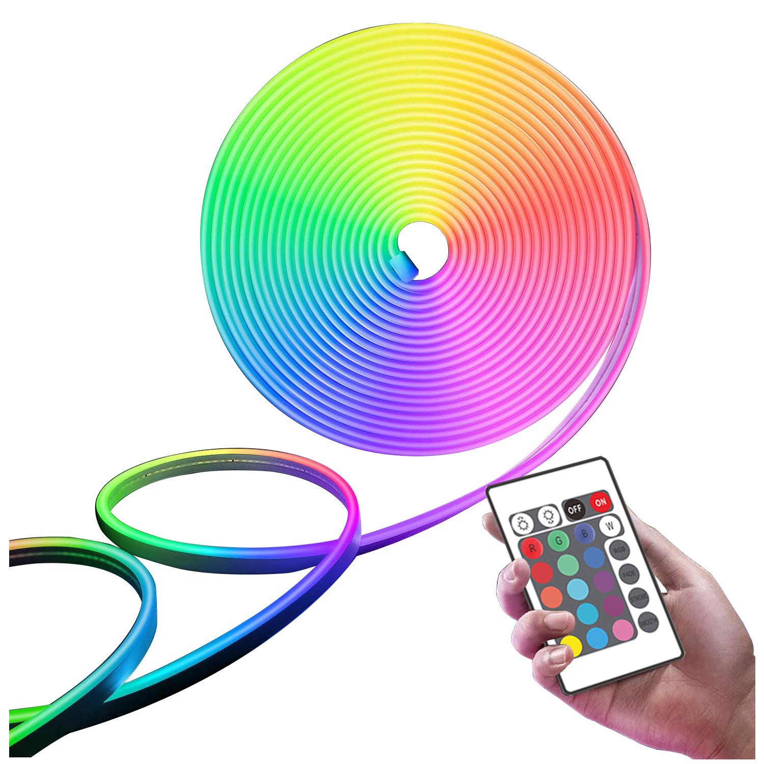 RGB Led Strip Lights USB 5V Waterproof Neon Led Strip Flexible Ribbon Tape Lights for Home Gaming Room Decor Lighting 1m
RGB Led Strip Lights USB 5V Waterproof Neon Led Strip Flexible Ribbon Tape Lights for Home Gaming Room Decor Lighting 1m