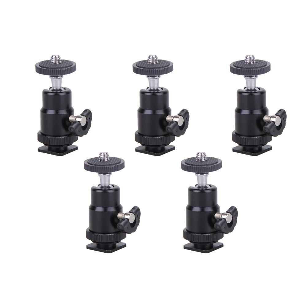 5-20Pcs Aluminum Tripod Ball Head for GOPRO 1/4 Hot Shoe Adapter Metal Flash Bracket Holder with Lock 360 Degree Cam Accessories
5-20Pcs Aluminum Tripod Ball Head for GOPRO 1/4 Hot Shoe Adapter Metal Flash Bracket Holder with Lock 360 Degree Cam Accessories
