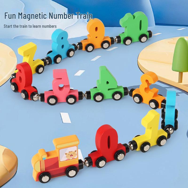 Popular Wooden Train with Magnetic Numbers - Early Education Toy for Children s Cognitive Development
Popular Wooden Train with Magnetic Numbers - Early Education Toy for Children s Cognitive Development
