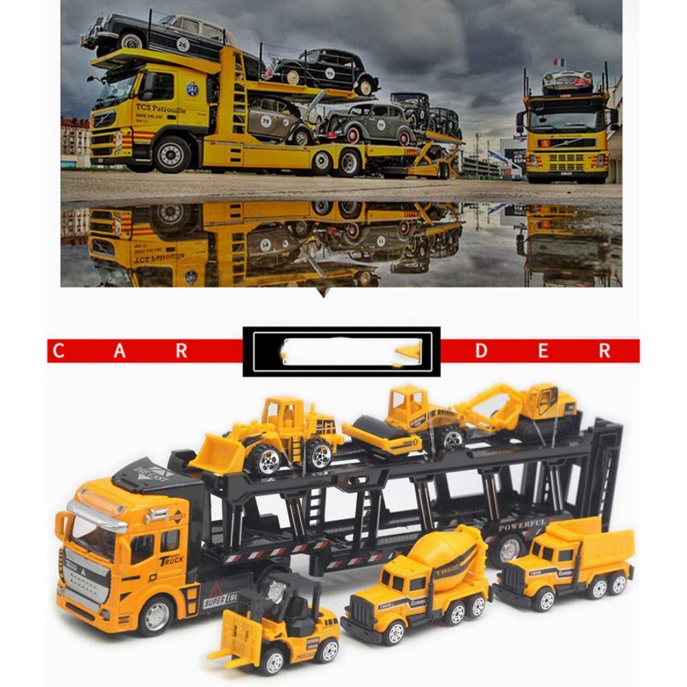 6 Small Cars Engineering Vehicle Container Car Cars Play Set Toy Truck Carrier Transport Car Toy
6 Small Cars Engineering Vehicle Container Car Cars Play Set Toy Truck Carrier Transport Car Toy