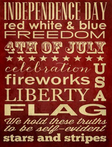 TIN SIGN Independence Day Holiday Art Deco Garage Wall DecorAluminum 20x30cm(7.8x11.8inch)
TIN SIGN Independence Day Holiday Art Deco Garage Wall DecorAluminum 20x30cm(7.8x11.8inch)
