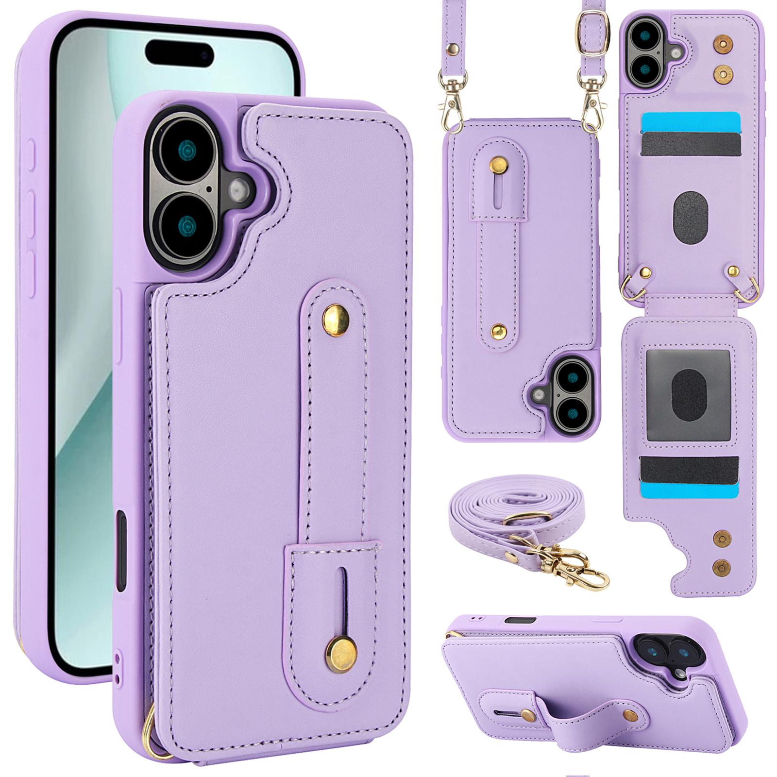 For iPhone 16 Plus Case Kickstand Card Slots Leather Coated TPU Cover with Shoulder Strap E
For iPhone 16 Plus Case Kickstand Card Slots Leather Coated TPU Cover with Shoulder Strap E