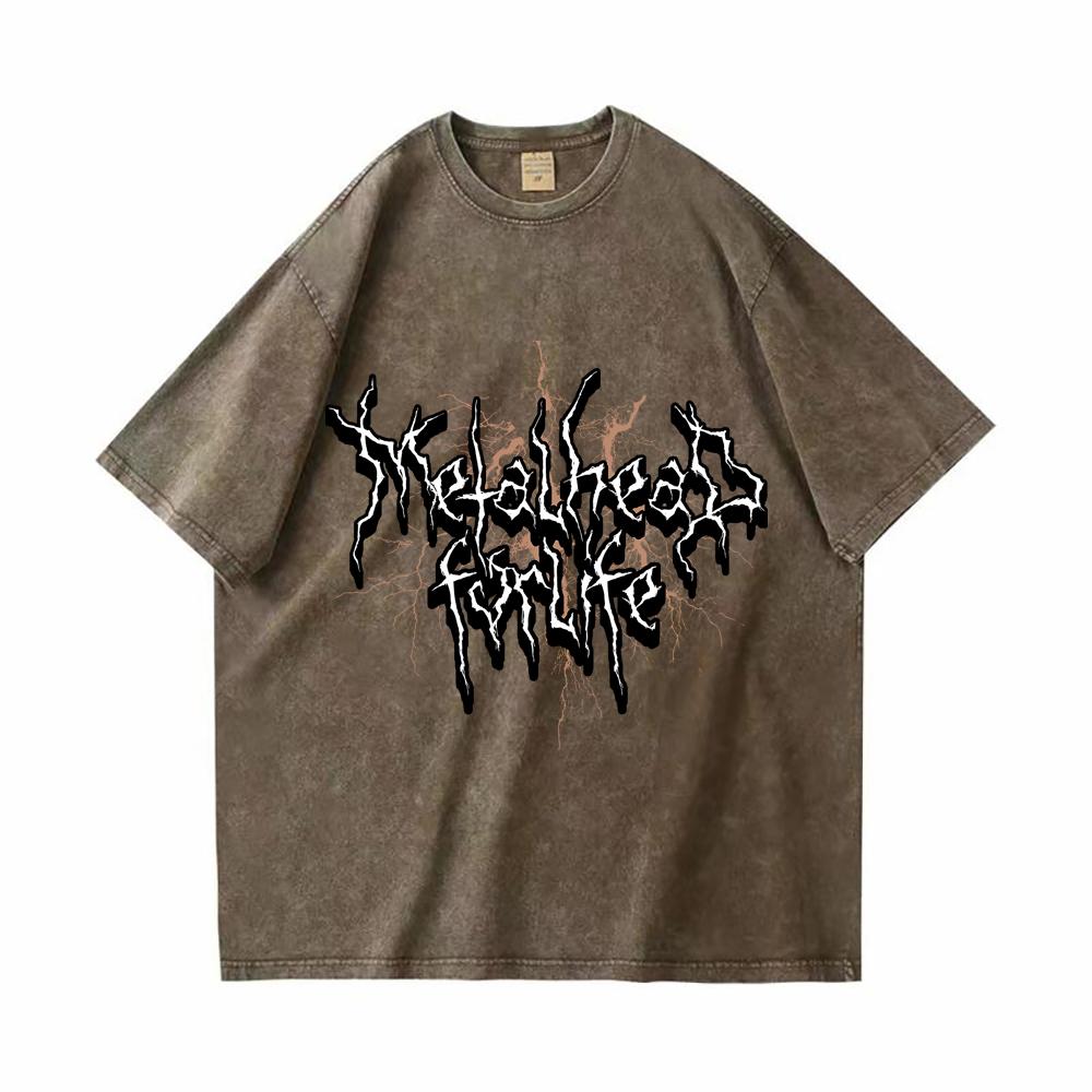 Мужские винтажные футболки из плотного хлопка, футболка Metalhead For Life с цифровой печатью в стиле хип-хоп, ретро-панк, уличная футболка
Мужские винтажные футболки из плотного хлопка, футболка Metalhead For Life с цифровой печатью в стиле хип-хоп, ретро-панк, уличная футболка