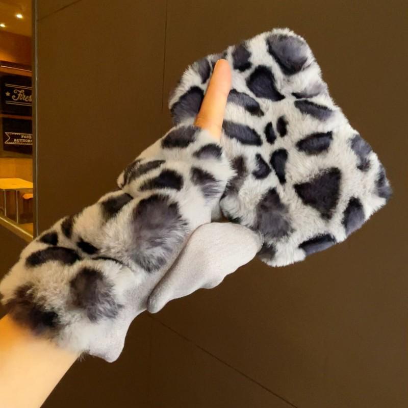 Перчатки из плюшевой замши с полупальцами и леопардовым принтом — теплые, милые, в зимнем стиле для студентов One Size
Перчатки из плюшевой замши с полупальцами и леопардовым принтом — теплые, милые, в зимнем стиле для студентов One Size