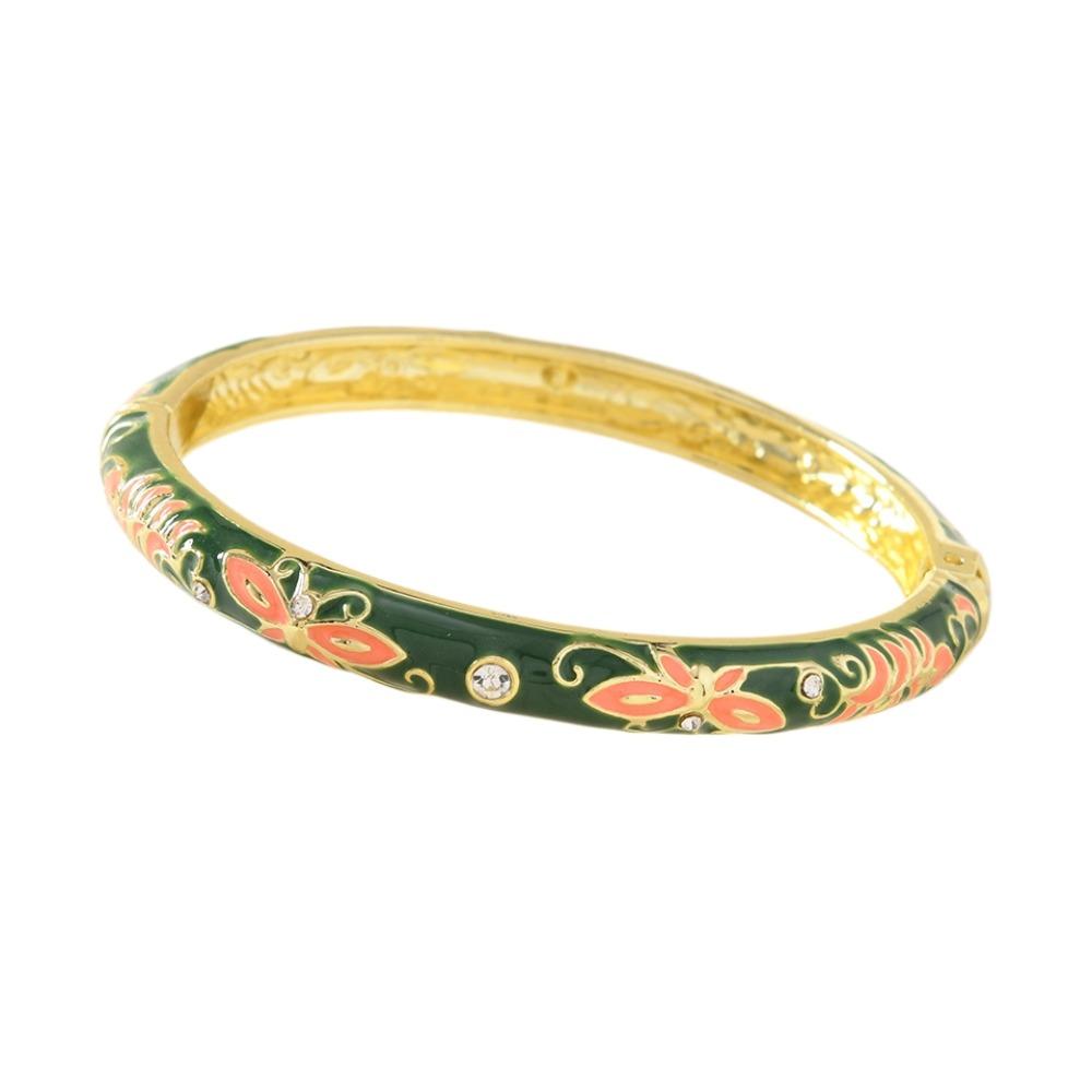 Traditional Chinese Flower Bangle Enamel Women s Hand Bracelet Vintage Cloisonne Bangle Ladies StyleB Dark Green
Traditional Chinese Flower Bangle Enamel Women s Hand Bracelet Vintage Cloisonne Bangle Ladies StyleB Dark Green