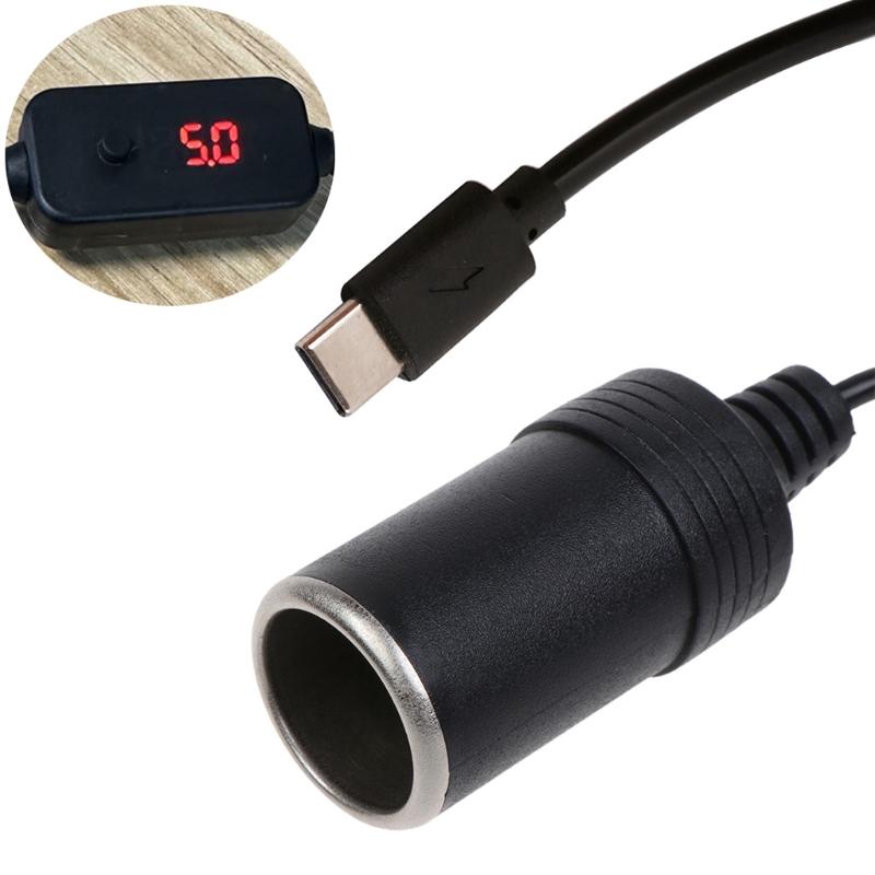 Portable USB TypeC Car Charger USB-C to Cigarette Lighter Adapter Adjustable Voltage 5V9V12V15V20V3A Output
Portable USB TypeC Car Charger USB-C to Cigarette Lighter Adapter Adjustable Voltage 5V9V12V15V20V3A Output