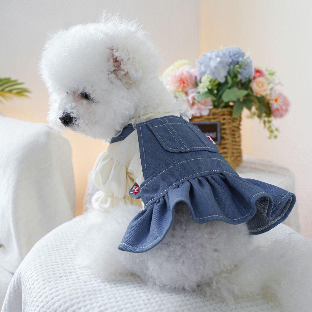 Cute Pet Jeans Skirt Washable Dog Denim Dress Creative Pet Heartbeat Denim Skirt Outing S-Style 1
Cute Pet Jeans Skirt Washable Dog Denim Dress Creative Pet Heartbeat Denim Skirt Outing S-Style 1