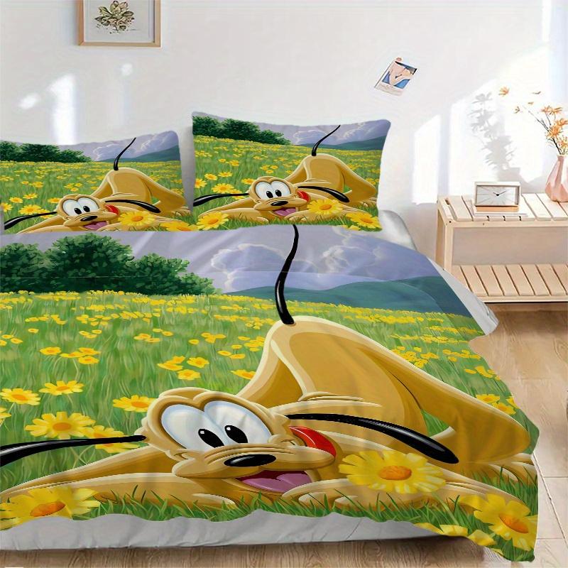 3pcs Pluto Cartoon Quilt Cover Set - Soft and Cozy Bedroom, Guest Room and Dorm Decorative Bedding 3-Piece Set 1 Quilt Cover + 2 Pillow Shams.S06 135x200cm
3pcs Pluto Cartoon Quilt Cover Set - Soft and Cozy Bedroom, Guest Room and Dorm Decorative Bedding 3-Piece Set 1 Quilt Cover + 2 Pillow Shams.S06 135x200cm