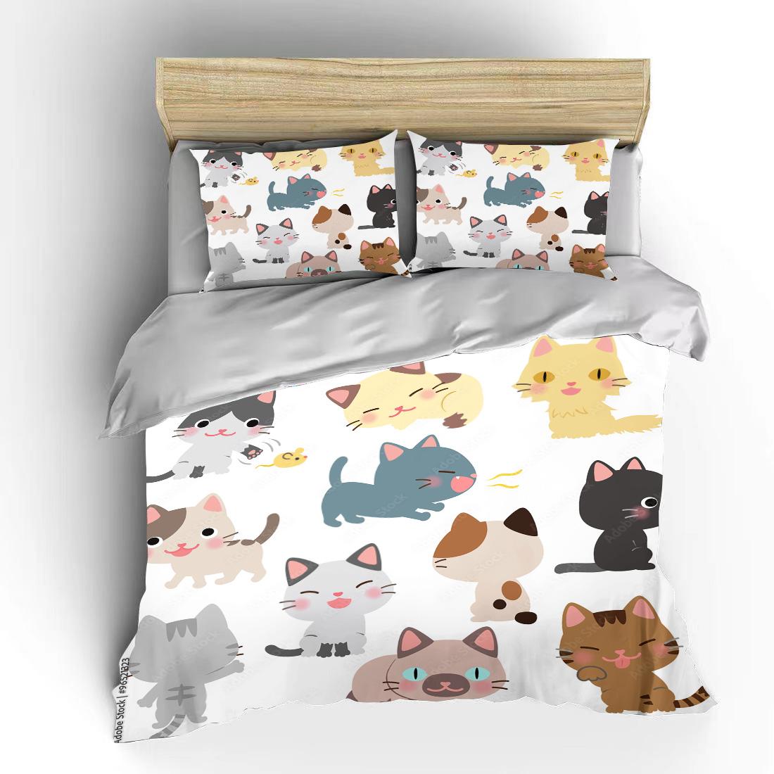 3D Cute Wolves Cat Print Bedding Set Duvet Cover With Pillowcases Custom Pet Cats Bed Linen Animal Lovely Home Decor EU single(135x200cm)
3D Cute Wolves Cat Print Bedding Set Duvet Cover With Pillowcases Custom Pet Cats Bed Linen Animal Lovely Home Decor EU single(135x200cm)