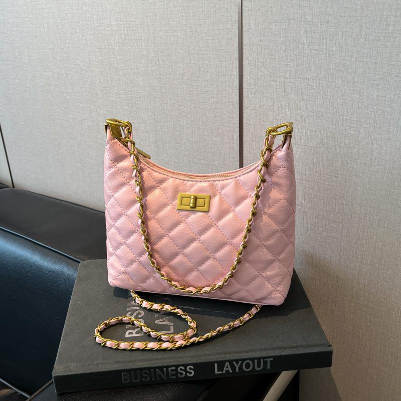 Underarm bag rhombus embroidery thread bag women s new fashion texture bucket bag portable shoulder messenger bag рожевий
Underarm bag rhombus embroidery thread bag women s new fashion texture bucket bag portable shoulder messenger bag рожевий