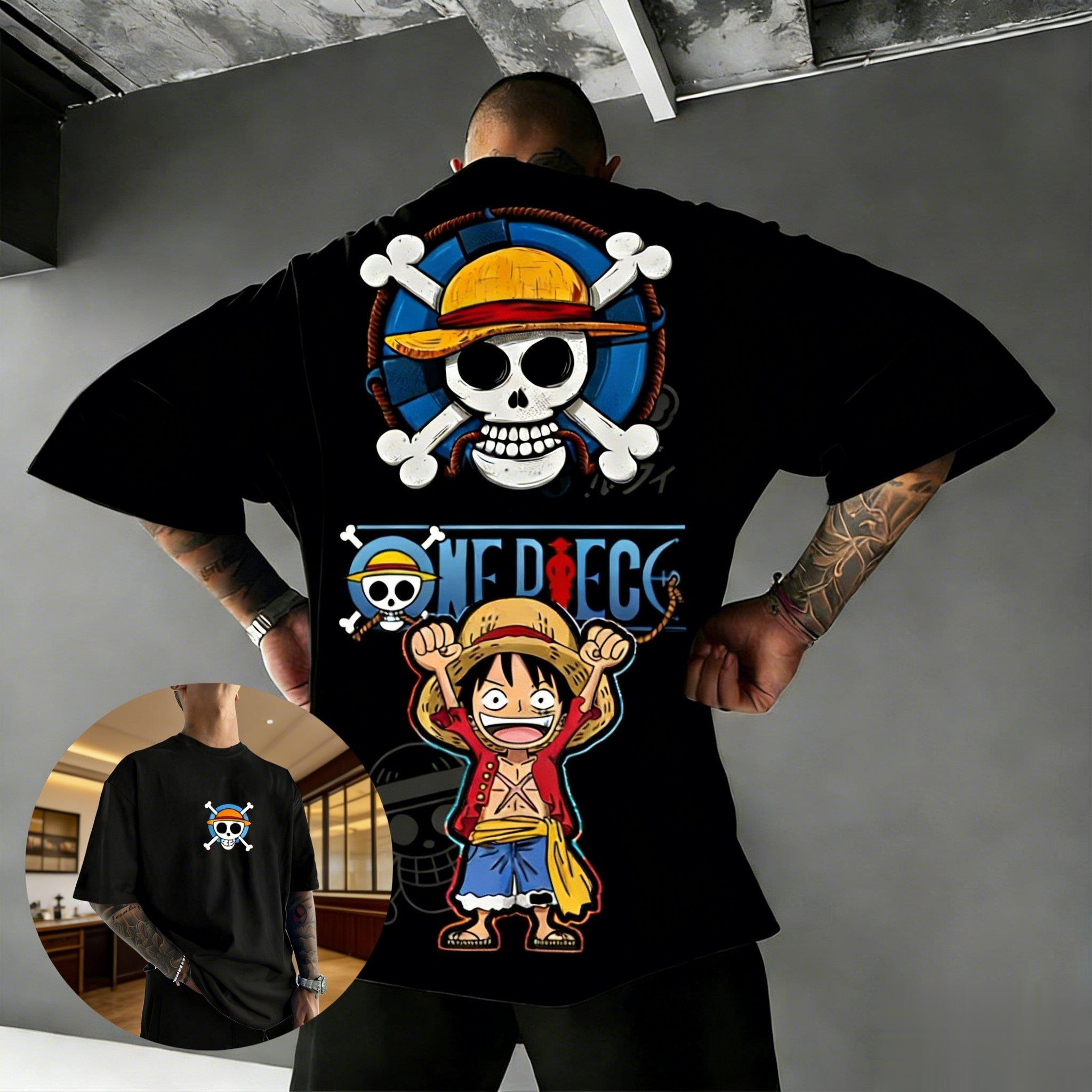 One Piece Luffy Anime T Shirt Men Women Summer Cotton Short Sleeve Tee Pirate Jolly Roger Print Streetwear Graphic Casual Tops 4XL
One Piece Luffy Anime T Shirt Men Women Summer Cotton Short Sleeve Tee Pirate Jolly Roger Print Streetwear Graphic Casual Tops 4XL
