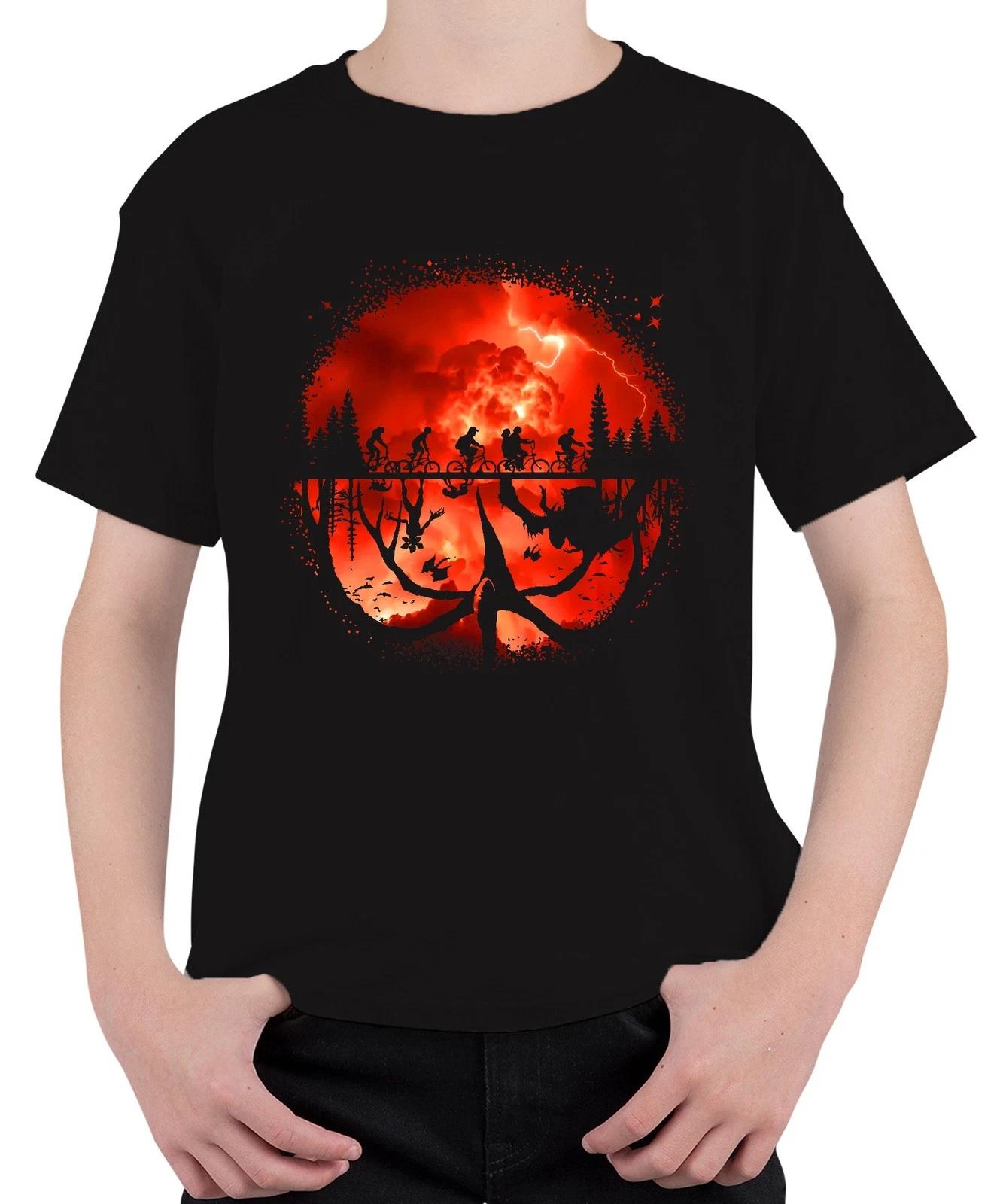 Upside Down Kids On Bikes Monster Horror 80s Retro Unisex Childrens T-Shirt- S
Upside Down Kids On Bikes Monster Horror 80s Retro Unisex Childrens T-Shirt- S
