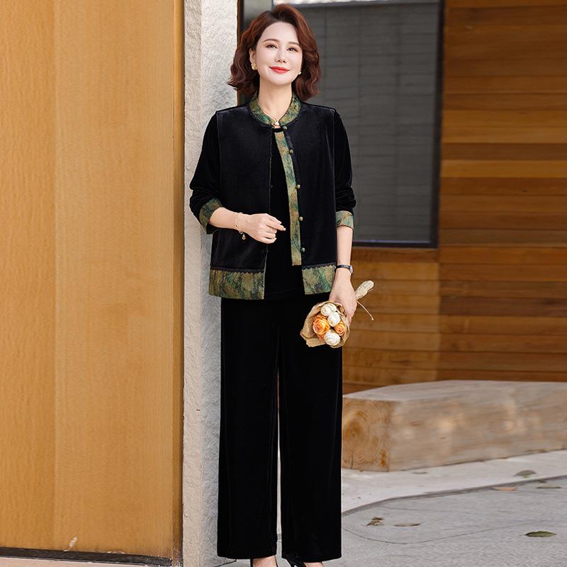 Velvet Retro Cheongsam Cardigan Set for Women - Slimming, Elegant Spring/Autumn Collection XL, 90-110 jin зелений
Velvet Retro Cheongsam Cardigan Set for Women - Slimming, Elegant Spring/Autumn Collection XL, 90-110 jin зелений