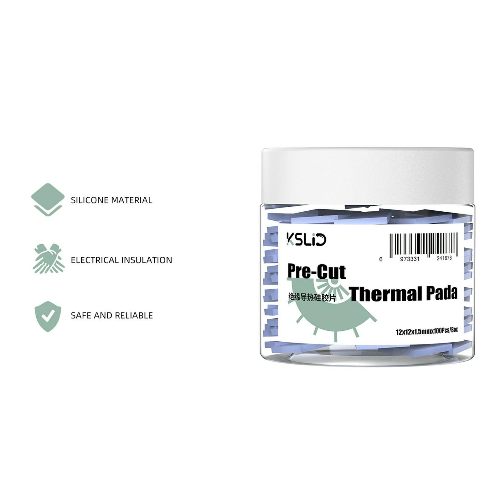 KSLID P100 100Pcs Thermal Insulating Silicone Sheet Motherboard CPU IC GPU Repair Pre-Cutting Mat Type A
KSLID P100 100Pcs Thermal Insulating Silicone Sheet Motherboard CPU IC GPU Repair Pre-Cutting Mat Type A