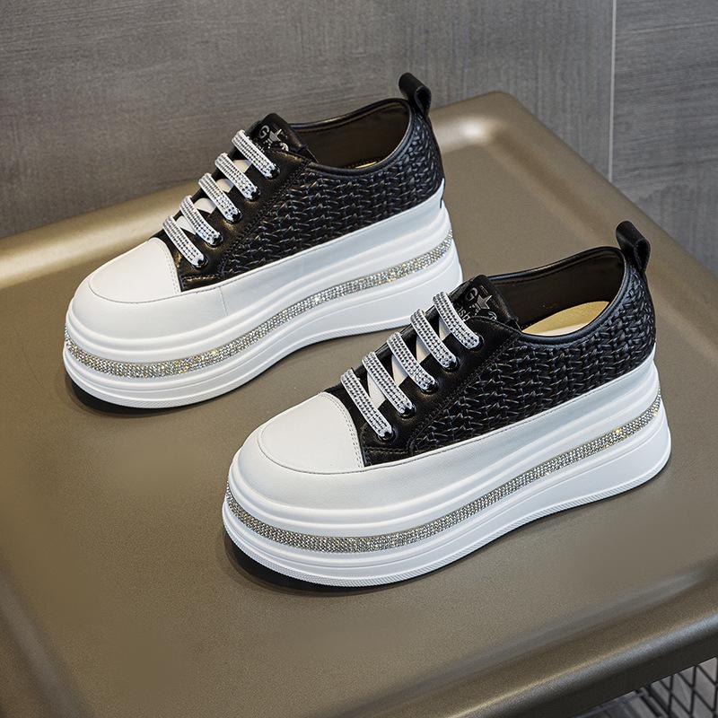 Women s Rhinestone Platform Wedge Sneakers - White 2025 Autumn Fashion, Small Size, Versatile, Woven Style EU 40
Women s Rhinestone Platform Wedge Sneakers - White 2025 Autumn Fashion, Small Size, Versatile, Woven Style EU 40