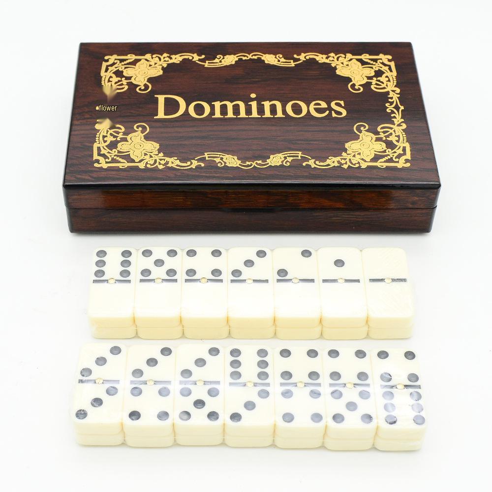 Double Six 28-Piece Melamine Dominoes Set in Wooden Box 20.5X7.5X6 cm
Double Six 28-Piece Melamine Dominoes Set in Wooden Box 20.5X7.5X6 cm