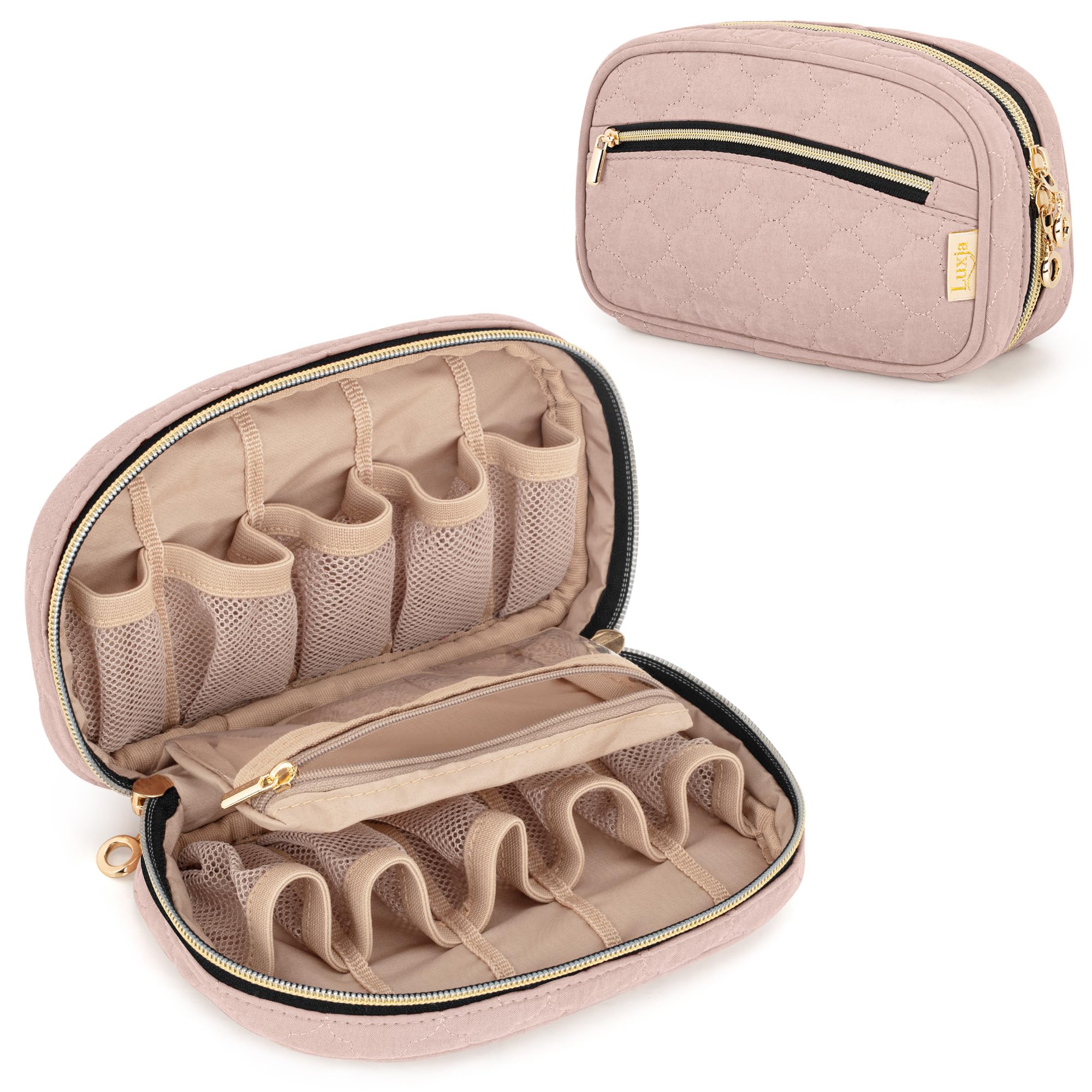 Luxja Essential Oil Storage Case, Essential Oil Pouch, Holds 10 Bottles (5-15ml), Quilted, for Aroma Oils and Small Accessories, Bag Only, Pink
Luxja Essential Oil Storage Case, Essential Oil Pouch, Holds 10 Bottles (5-15ml), Quilted, for Aroma Oils and Small Accessories, Bag Only, Pink