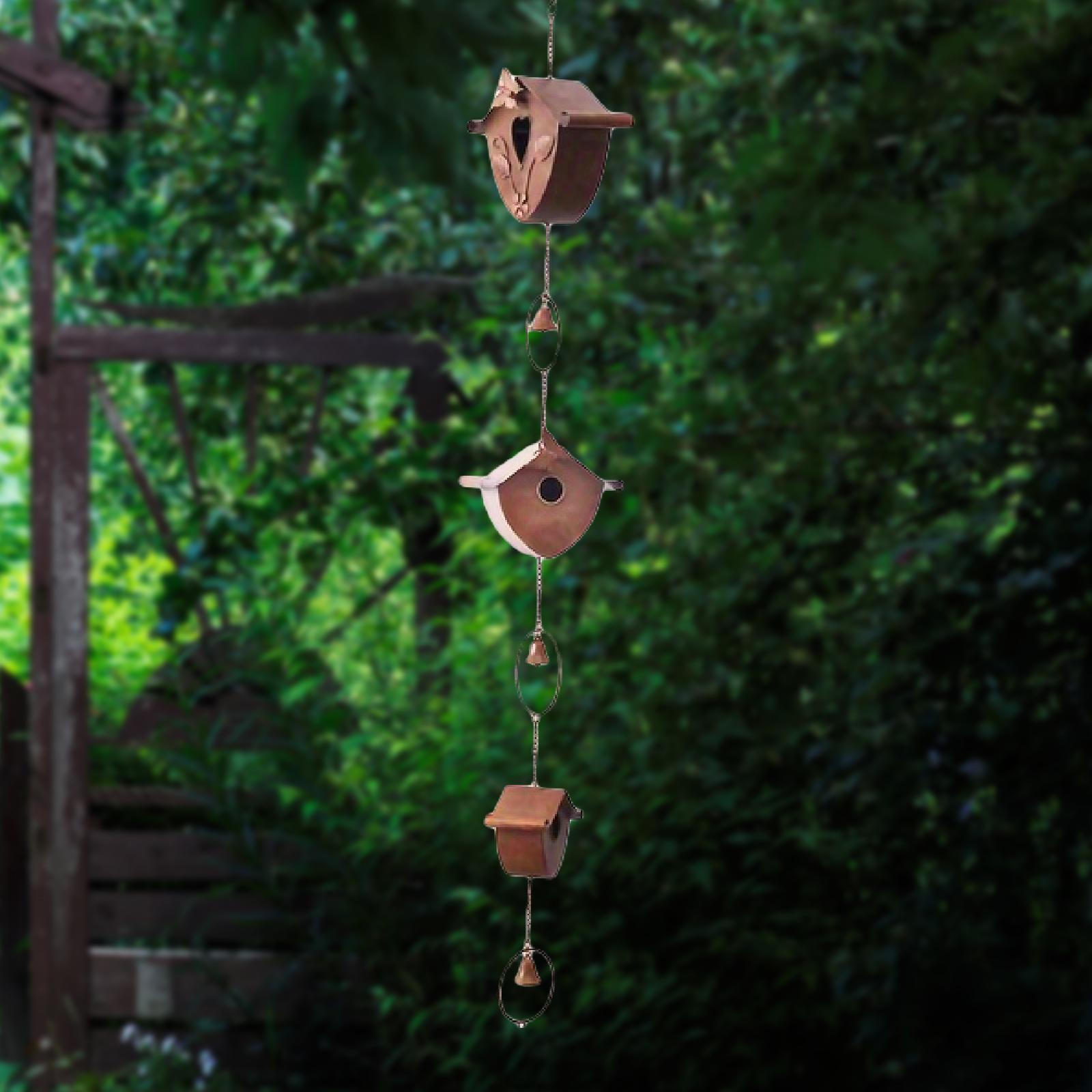 Rain Chain Rainwater Catcher Metal Bell Chime Outdoor Decoration for Gutter Courtyard House
Rain Chain Rainwater Catcher Metal Bell Chime Outdoor Decoration for Gutter Courtyard House
