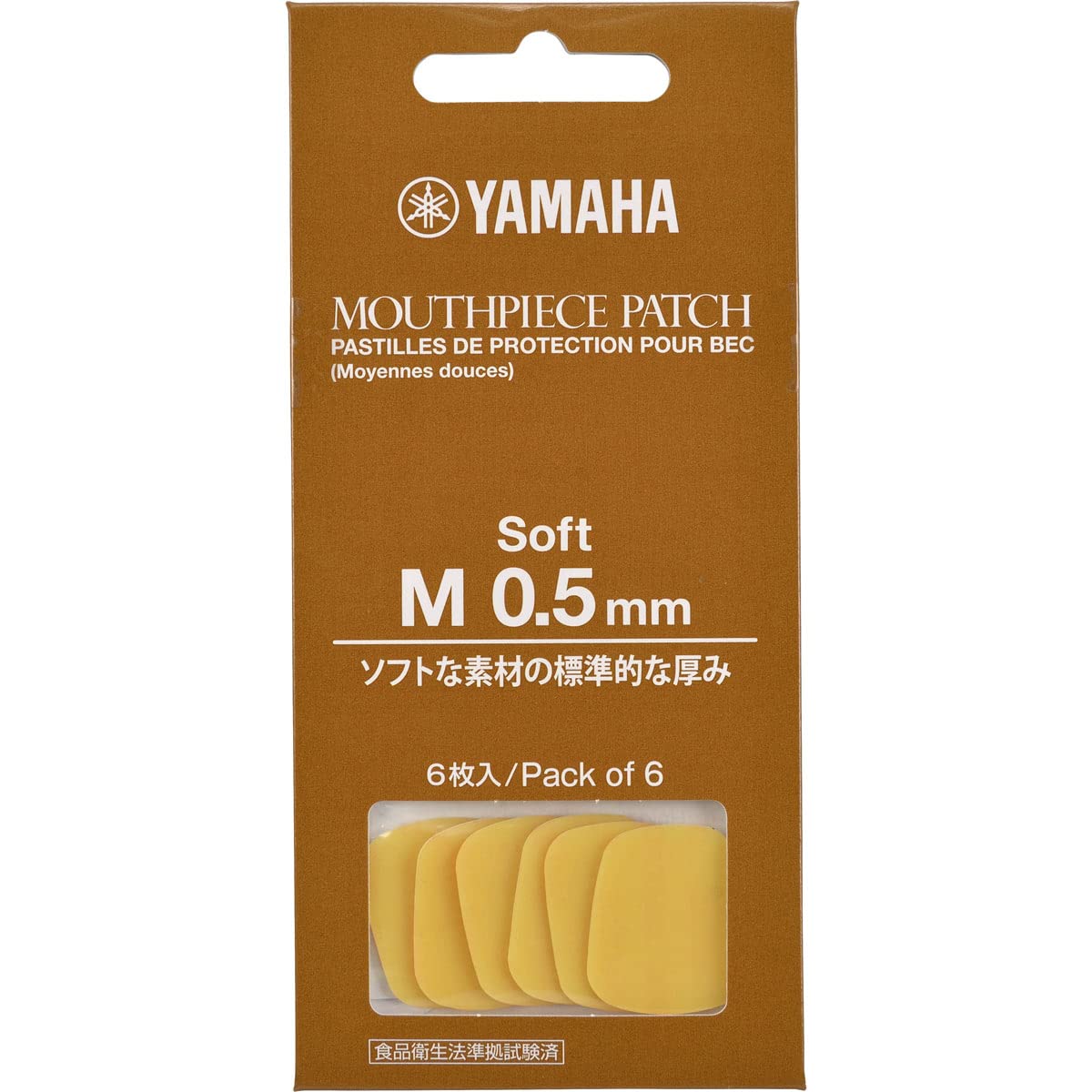 Накладка для мундштука YAMAHA, розмір M, м який тип MPPA3M5S, 6 штук, 0,5 мм коричневий
Накладка для мундштука YAMAHA, розмір M, м який тип MPPA3M5S, 6 штук, 0,5 мм коричневий