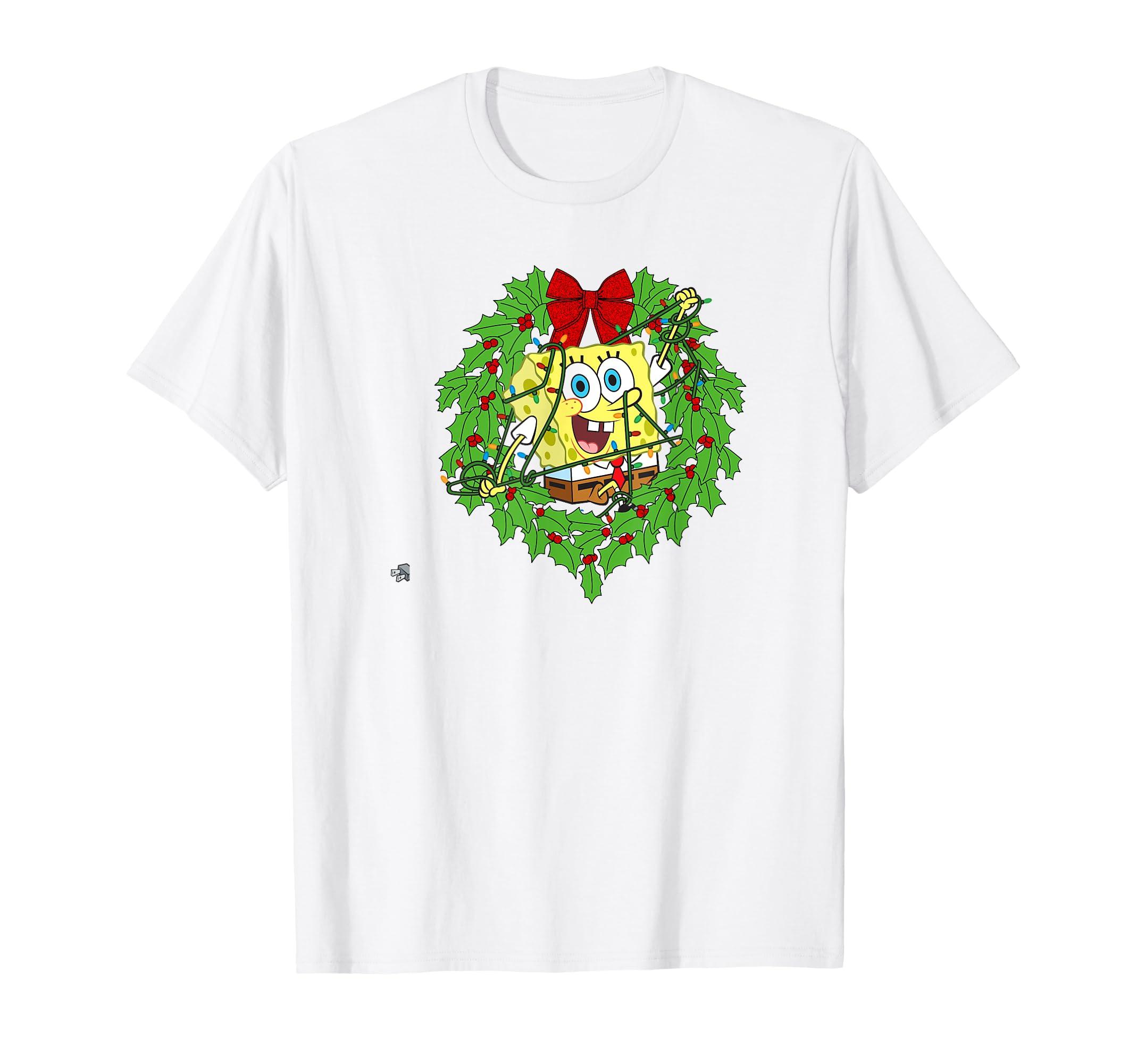 Spongebob Tangled Christmas Wreath T-Shirt
Spongebob Tangled Christmas Wreath T-Shirt
