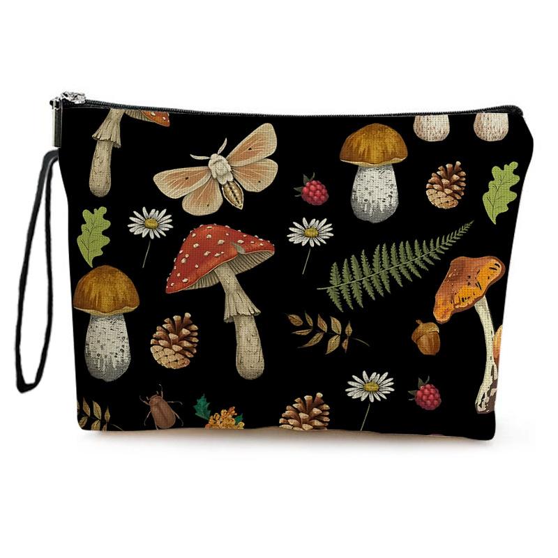 Cartoon Mushroom Women s Makeup Bag Double-Sides Print Portable Travel Organizer Cosmetic Toiletry Pouch Handbag Zipper Bag бежевый
Cartoon Mushroom Women s Makeup Bag Double-Sides Print Portable Travel Organizer Cosmetic Toiletry Pouch Handbag Zipper Bag бежевый