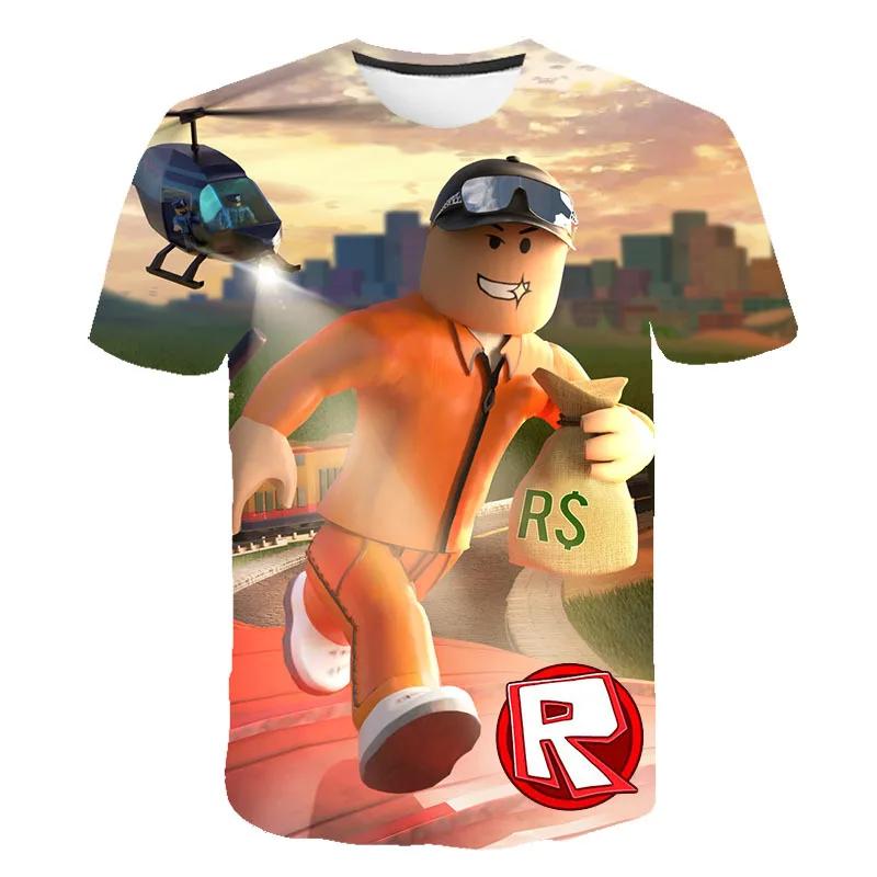 2025 Roblox Дитяча футболка для хлопчиків Ігрова Спортивна футболка Дитячий Мультяшний Топ з коротким рукавом 3D-принт Повсякденний Вуличний Одяг Хараджуку 130
2025 Roblox Дитяча футболка для хлопчиків Ігрова Спортивна футболка Дитячий Мультяшний Топ з коротким рукавом 3D-принт Повсякденний Вуличний Одяг Хараджуку 130