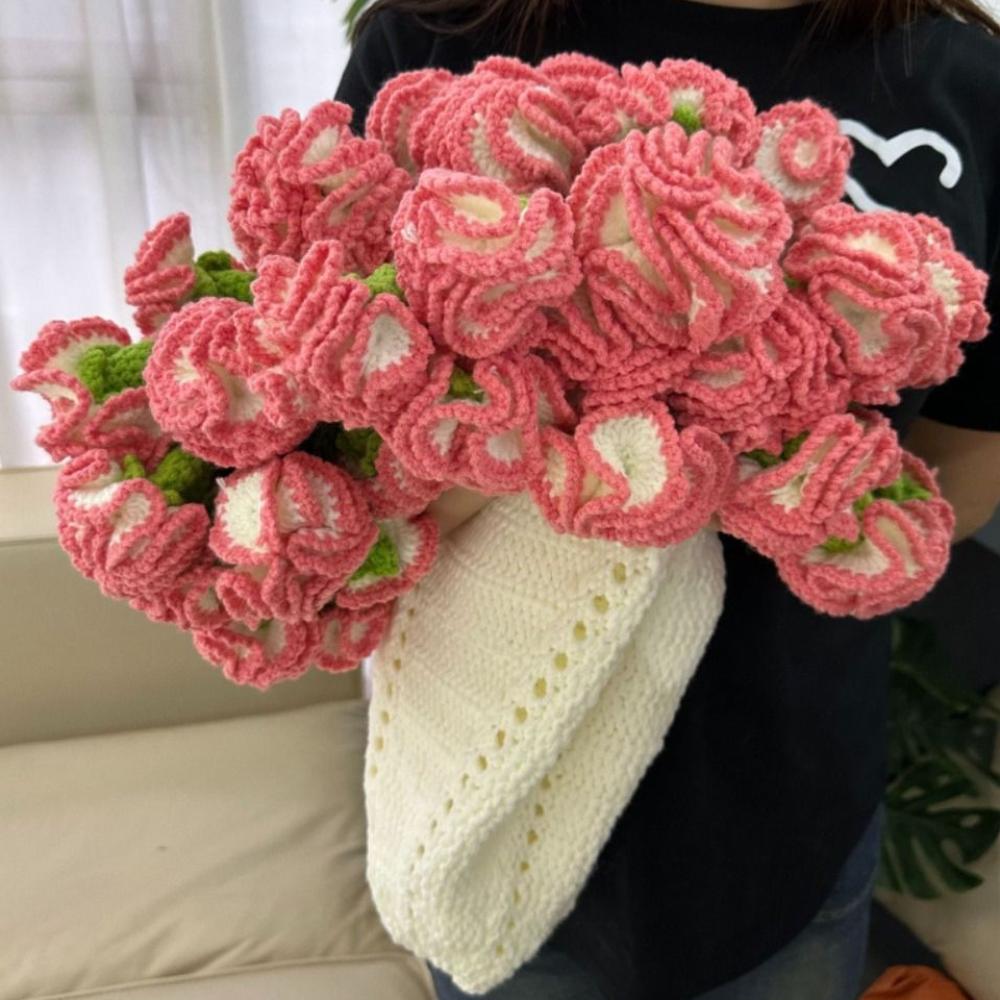Finished Knitted Flower Blanket Crochet Carnation Nap Blanket Valentine s Day 60cm синій
Finished Knitted Flower Blanket Crochet Carnation Nap Blanket Valentine s Day 60cm синій