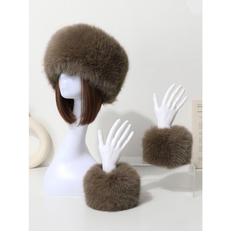Имитация кроличьего меха Шапка Женская Нарукавники Набор из двух предметов Теплая защита Нарукавники на запястье Головной мех Кольцо для руки Утолщенный Универсальный Зимний
Имитация кроличьего меха Шапка Женская Нарукавники Набор из двух предметов Теплая защита Нарукавники на запястье Головной мех Кольцо для руки Утолщенный Универсальный Зимний