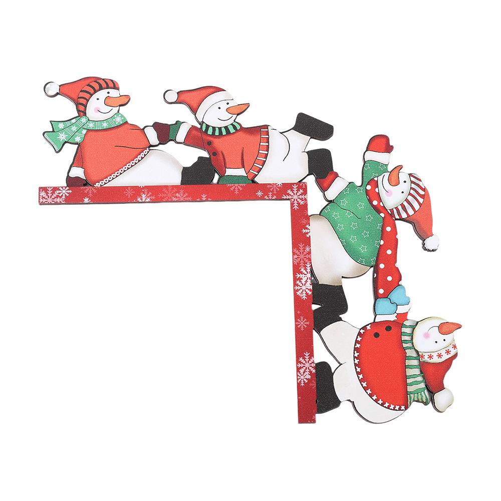 Wooden Snowman Door Frame Corner Decoration Cartoon Cute Creative for Christmas Tree New Year Party Home Decorations
Wooden Snowman Door Frame Corner Decoration Cartoon Cute Creative for Christmas Tree New Year Party Home Decorations